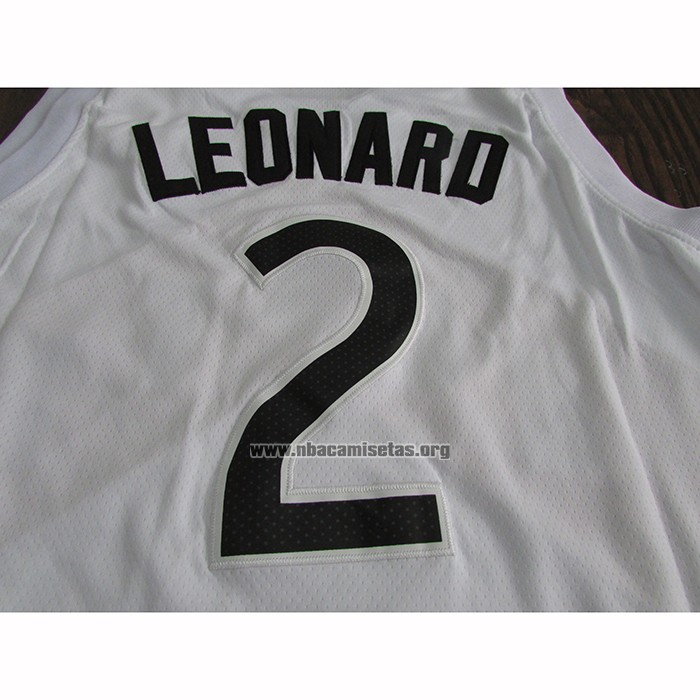 Camiseta Toronto Raptors Kawhi Leonard NO 2 Ciudad 2018 Blanco